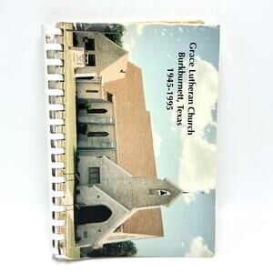 Grace Lutheran Church Cookbook Burkburnett Texas Local Recipes Vintage 90s 1995